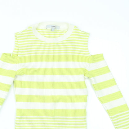 Womens UK Size 10 NEXT Green Basic Blouse