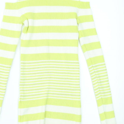 Womens UK Size 10 NEXT Green Basic Blouse