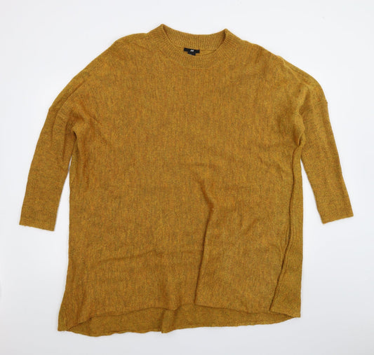 Womens UK Size M H&M Yellow Pullover Jumper