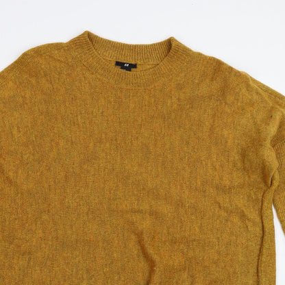 Womens UK Size M H&M Yellow Pullover Jumper
