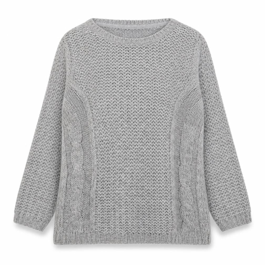 Womens UK Size 8 BHS Grey Pullover Jumper