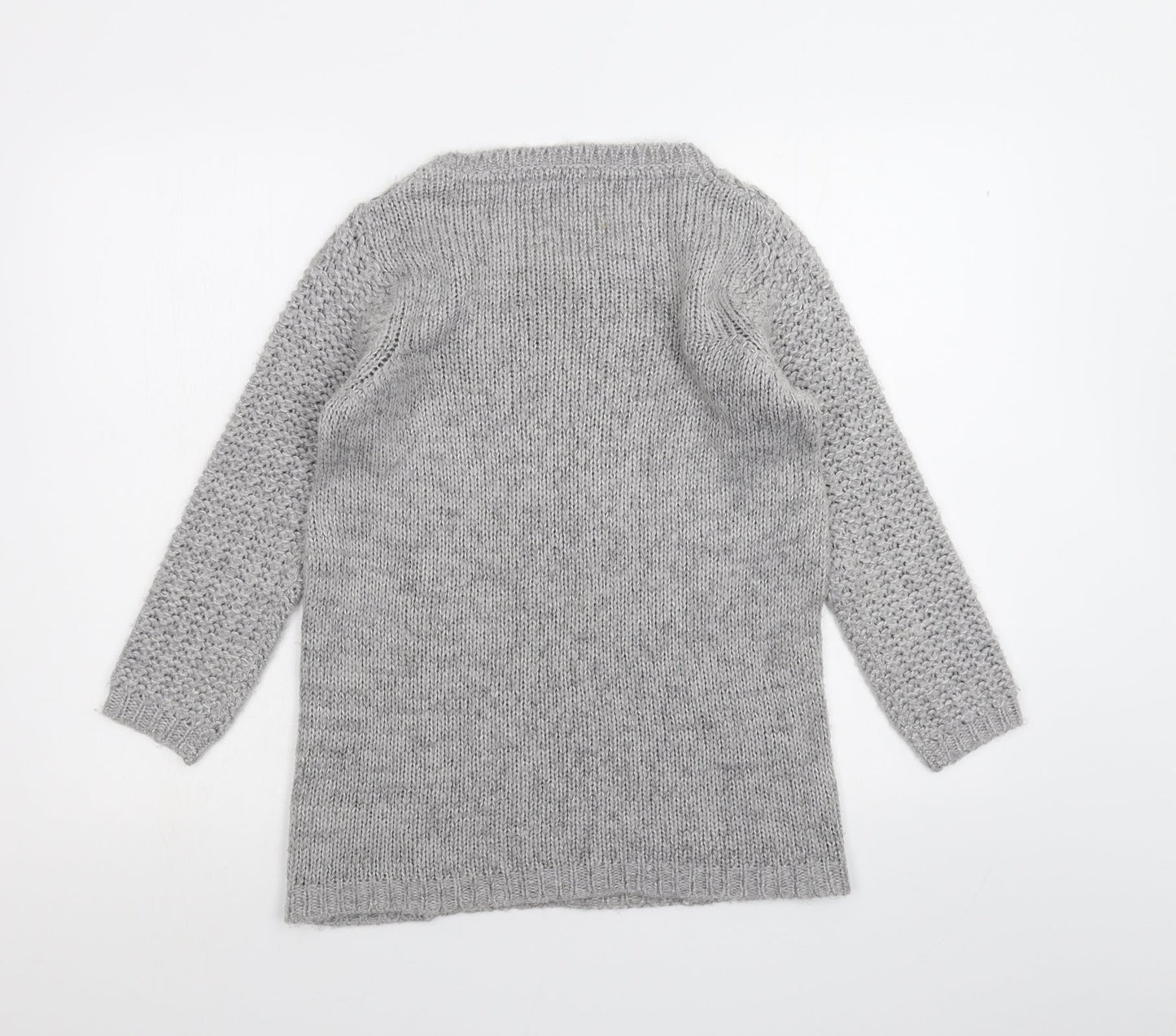 Womens UK Size 8 BHS Grey Pullover Jumper