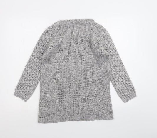 Womens UK Size 8 BHS Grey Pullover Jumper