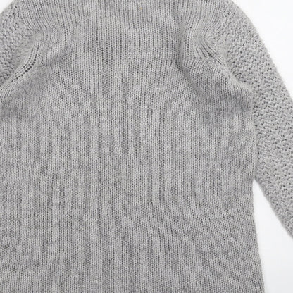 Womens UK Size 8 BHS Grey Pullover Jumper