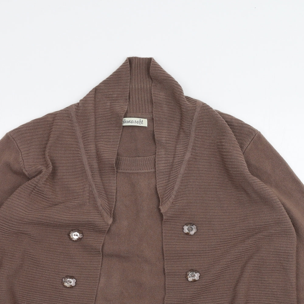 Womens UK Size XL Cashmasoft Brown Pullover Jumper