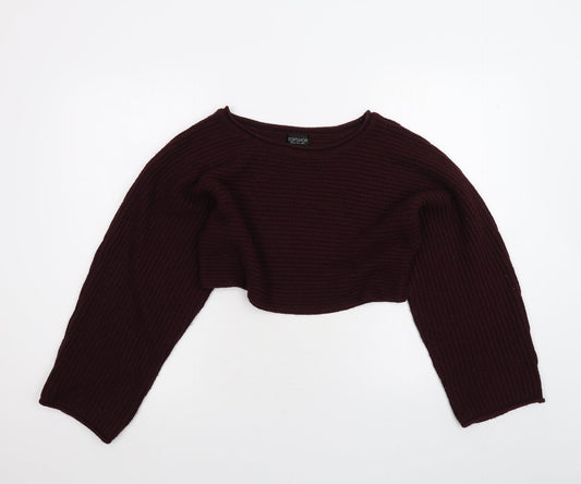 Womens UK Size 6 Topshop Purple Pullover Jumper