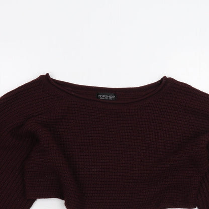 Womens UK Size 6 Topshop Purple Pullover Jumper