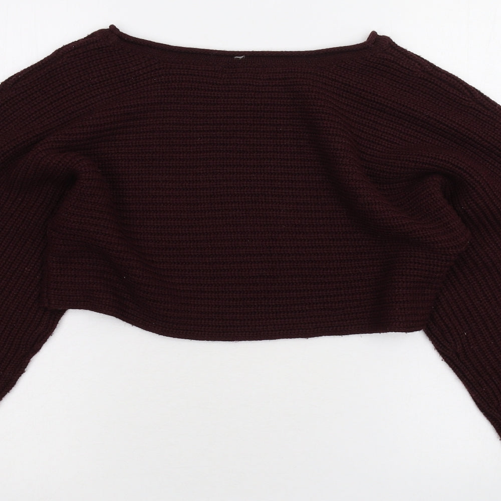 Womens UK Size 6 Topshop Purple Pullover Jumper