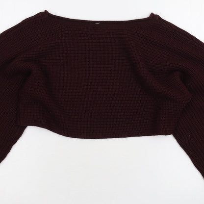 Womens UK Size 6 Topshop Purple Pullover Jumper