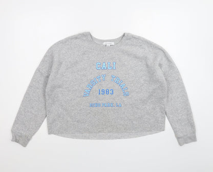 Primark Womens Grey   Pullover Jumper Size S