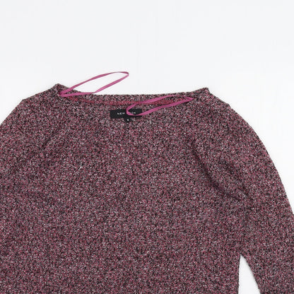 Womens UK Size 6 New Look Red Pullover Jumper