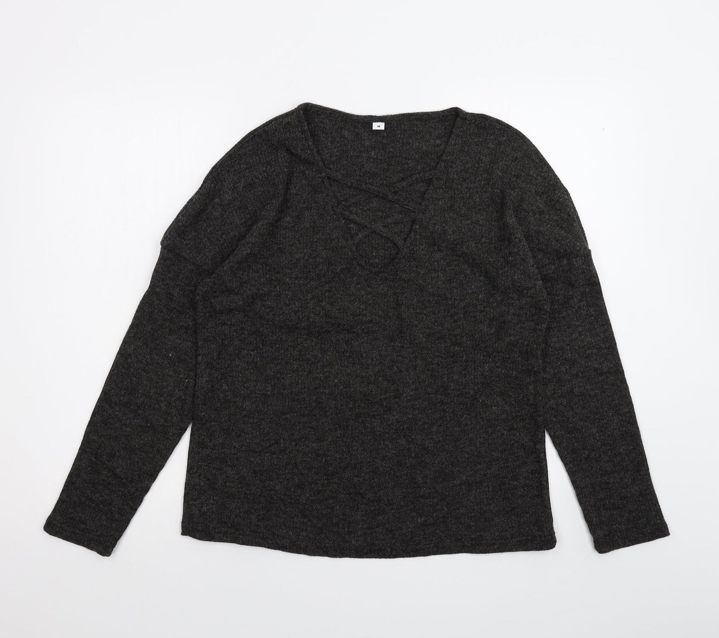 Womens UK Size M Preworn Black Pullover Jumper