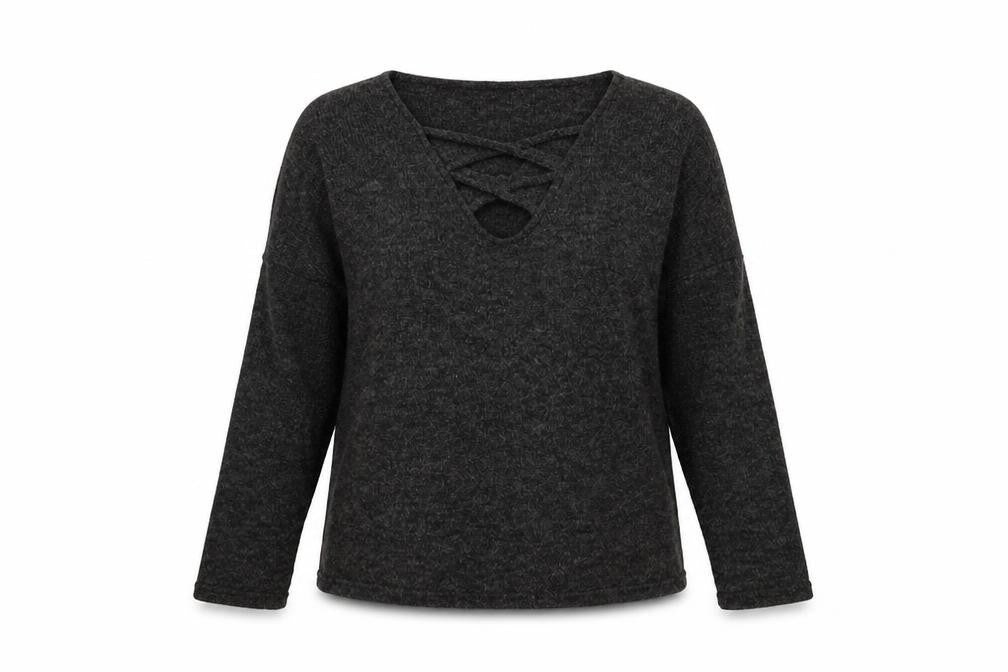 Womens UK Size M Preworn Black Pullover Jumper