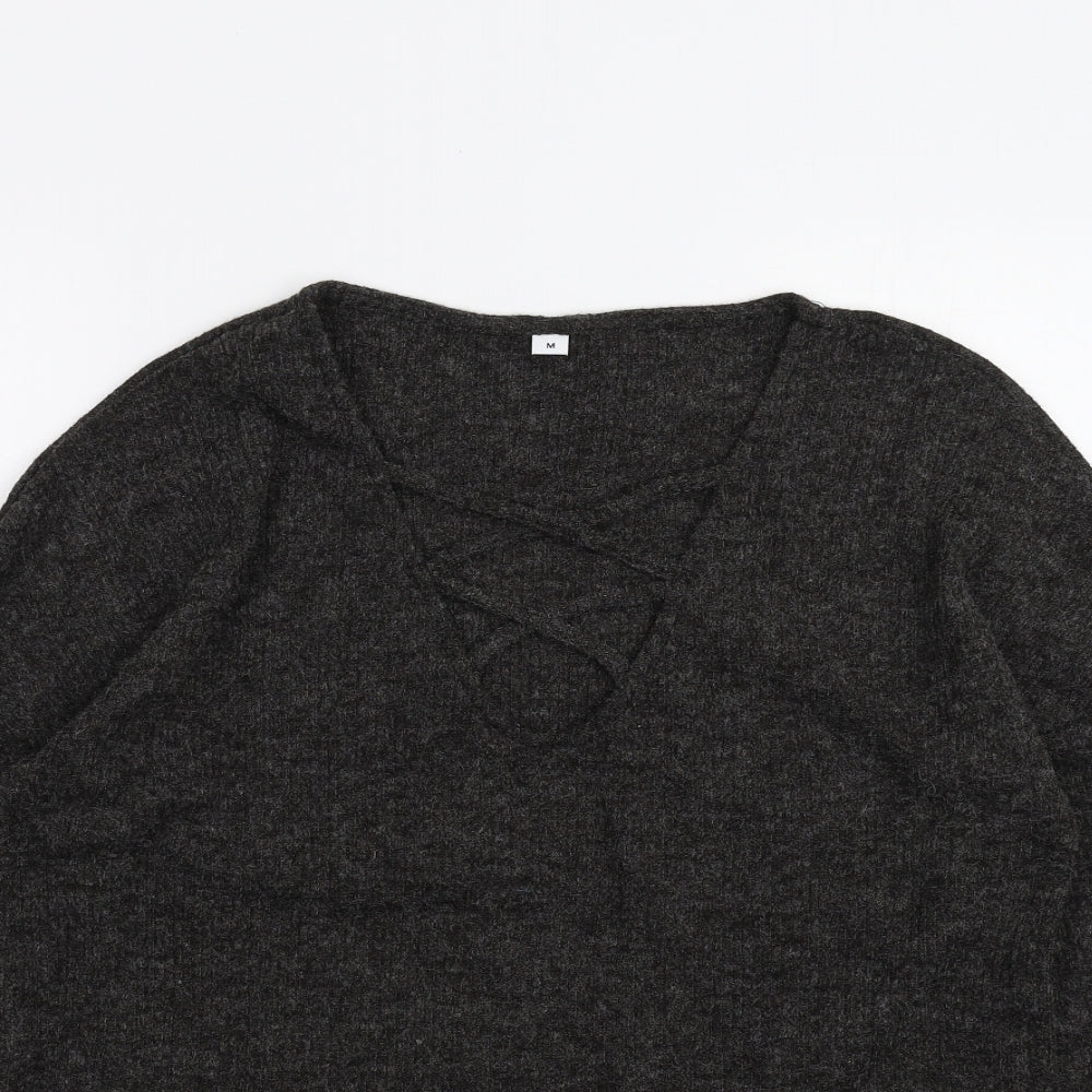 Womens UK Size M Preworn Black Pullover Jumper