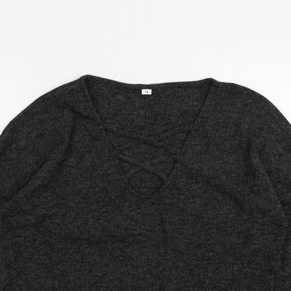 Womens UK Size M Preworn Black Pullover Jumper