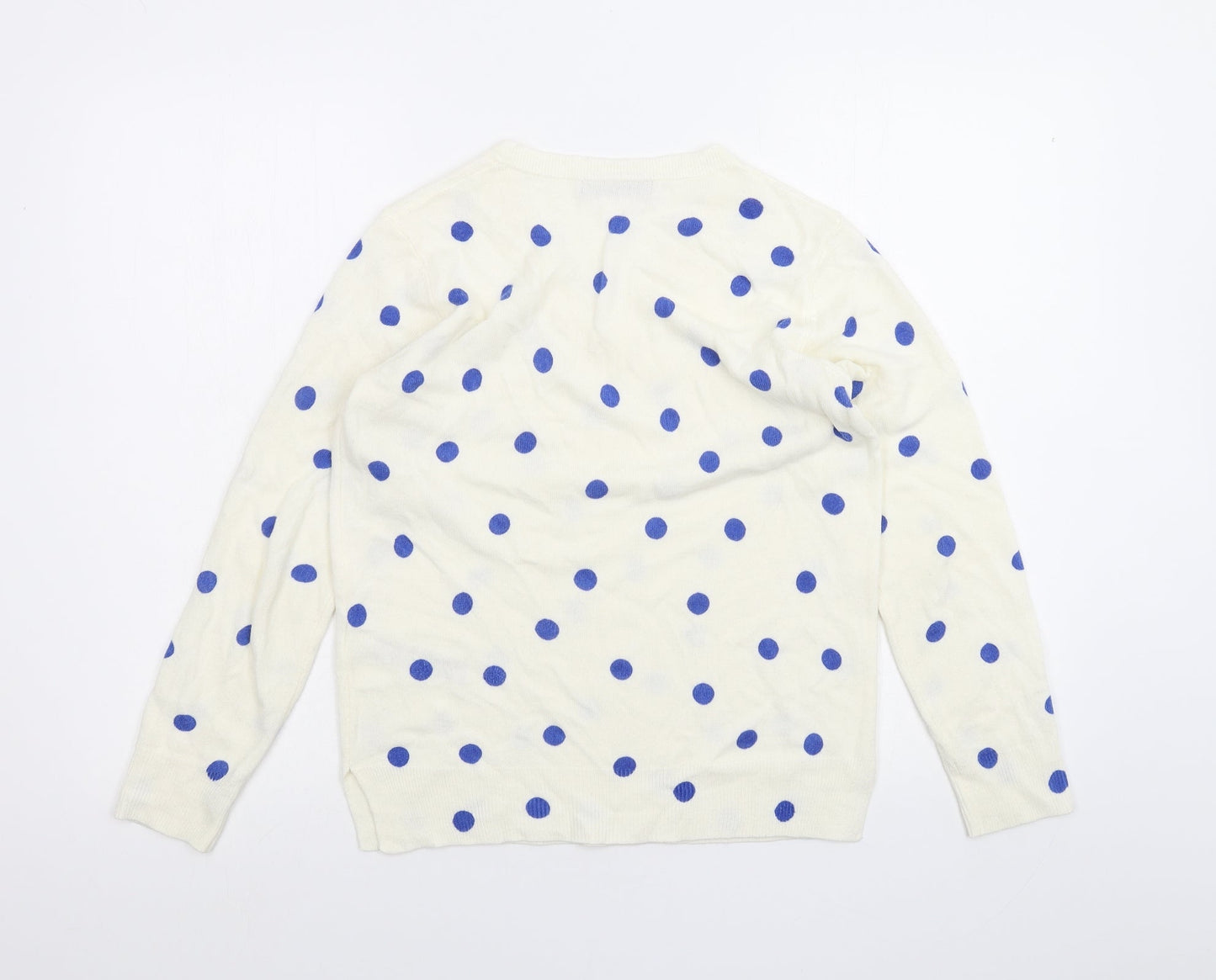 Womens UK Size 10 Marks and Spencer White Pullover Jumper