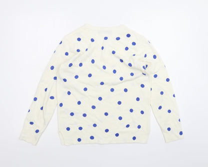 Womens UK Size 10 Marks and Spencer White Pullover Jumper