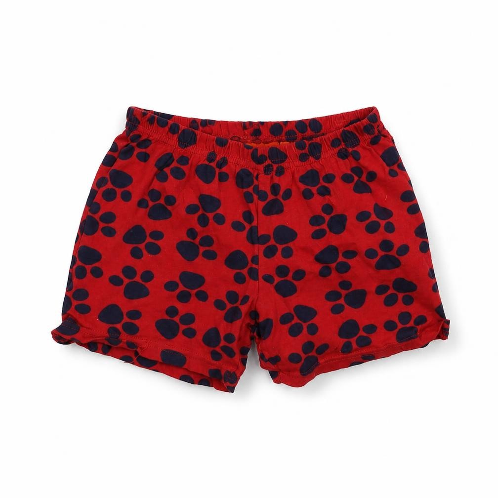 Nickelodeon Girls Red   Sweat Shorts Size 5-6 Years