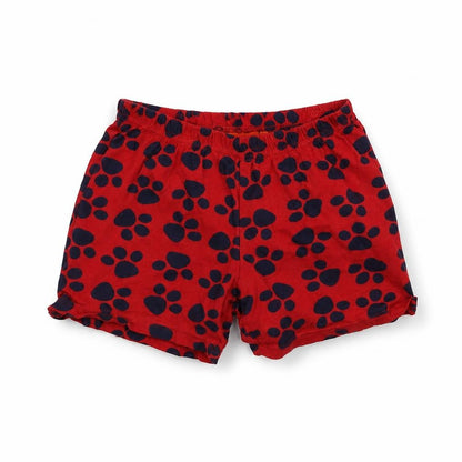 Nickelodeon Girls Red   Sweat Shorts Size 5-6 Years