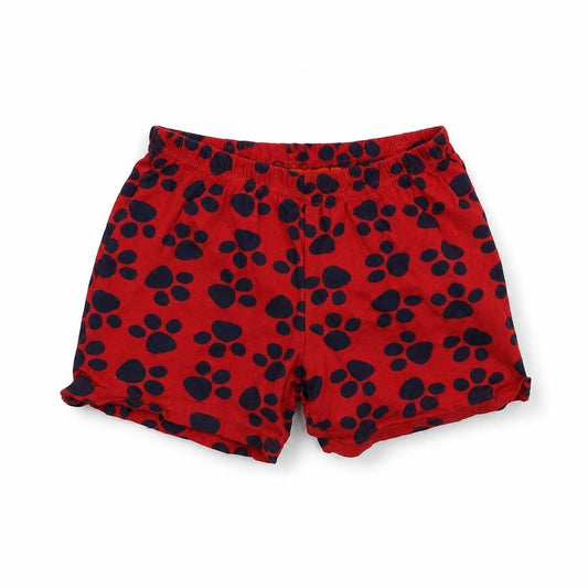 Nickelodeon Girls Red   Sweat Shorts Size 5-6 Years