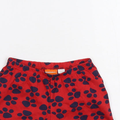 Nickelodeon Girls Red   Sweat Shorts Size 5-6 Years