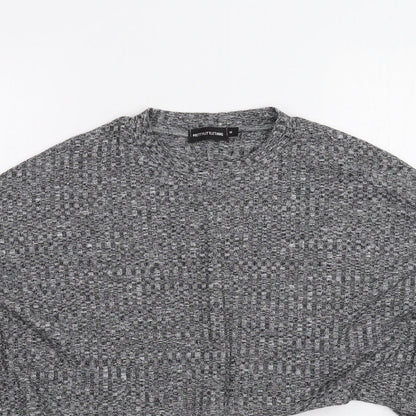 Womens UK Size M PRETTYLITTLETHING Grey Pullover Jumper