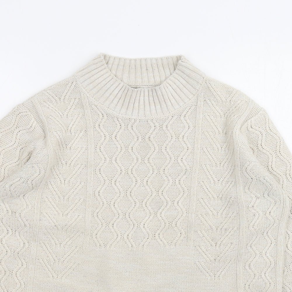 Womens UK Size M Papaya White Pullover Jumper