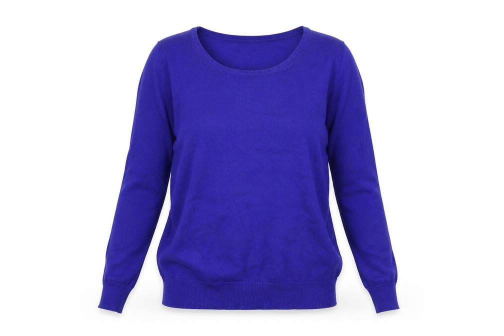 Womens UK Size 10 Autonomy Blue Basic T-Shirt