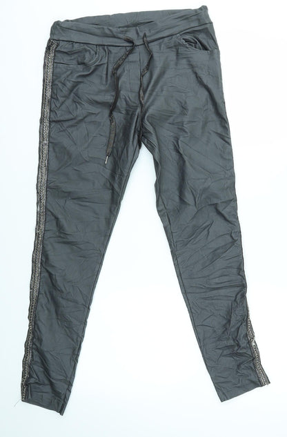 Womens UK Size 8 Preworn Regular Fit  Grey Trousers