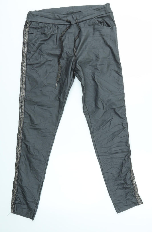 Womens UK Size 8 Preworn Regular Fit  Grey Trousers