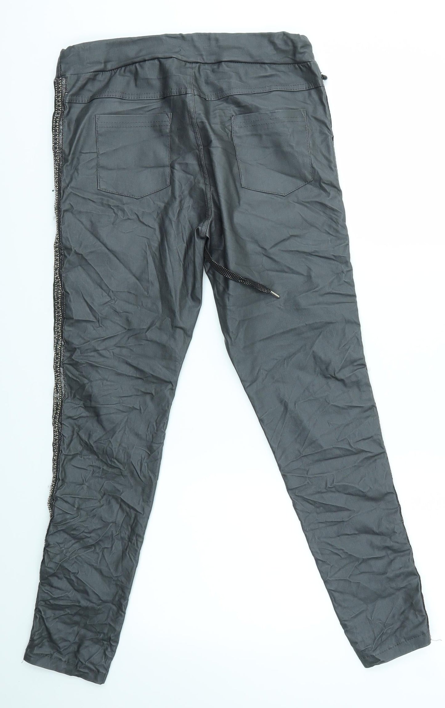 Womens UK Size 8 Preworn Regular Fit  Grey Trousers