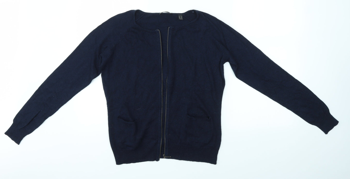 Womens UK Size M Esprit Blue Cardigan Jumper