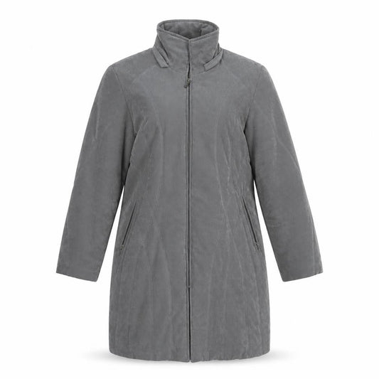 David Barry Womens Grey   Overcoat Coat Size 14