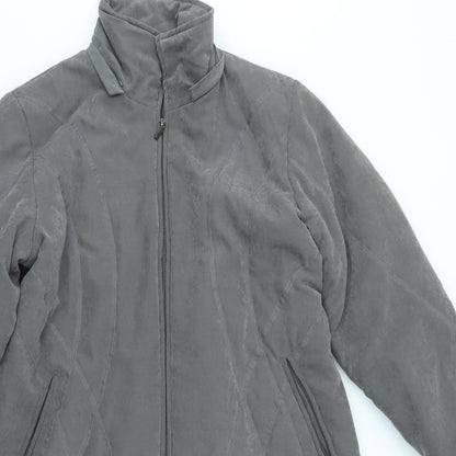 Womens UK Size 14 DAVID BARRY Grey Overcoat