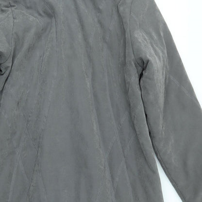 Womens UK Size 14 DAVID BARRY Grey Overcoat