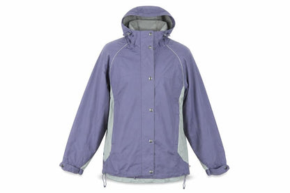 ONE VALLEY Womens Purple   Rain Coat Coat Size M