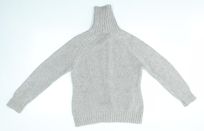 Womens UK Size 14 BHS Grey Cardigan Jumper