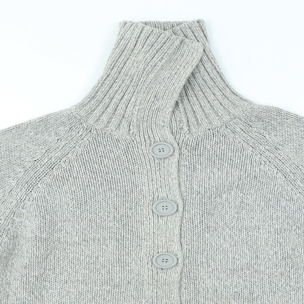Womens UK Size 14 BHS Grey Cardigan Jumper