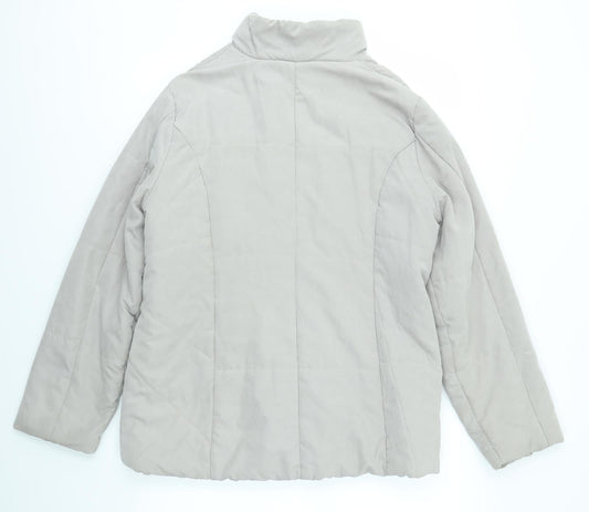 Authentic Womens Grey   Overcoat Coat Size 18