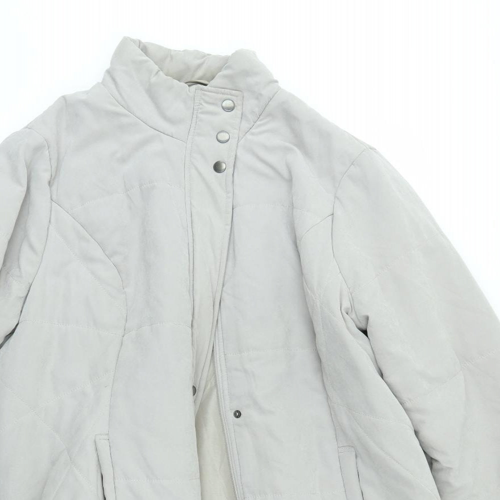 Authentic Womens Grey   Overcoat Coat Size 18