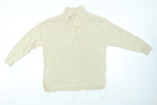 George Womens Beige   Pullover Jumper Size L