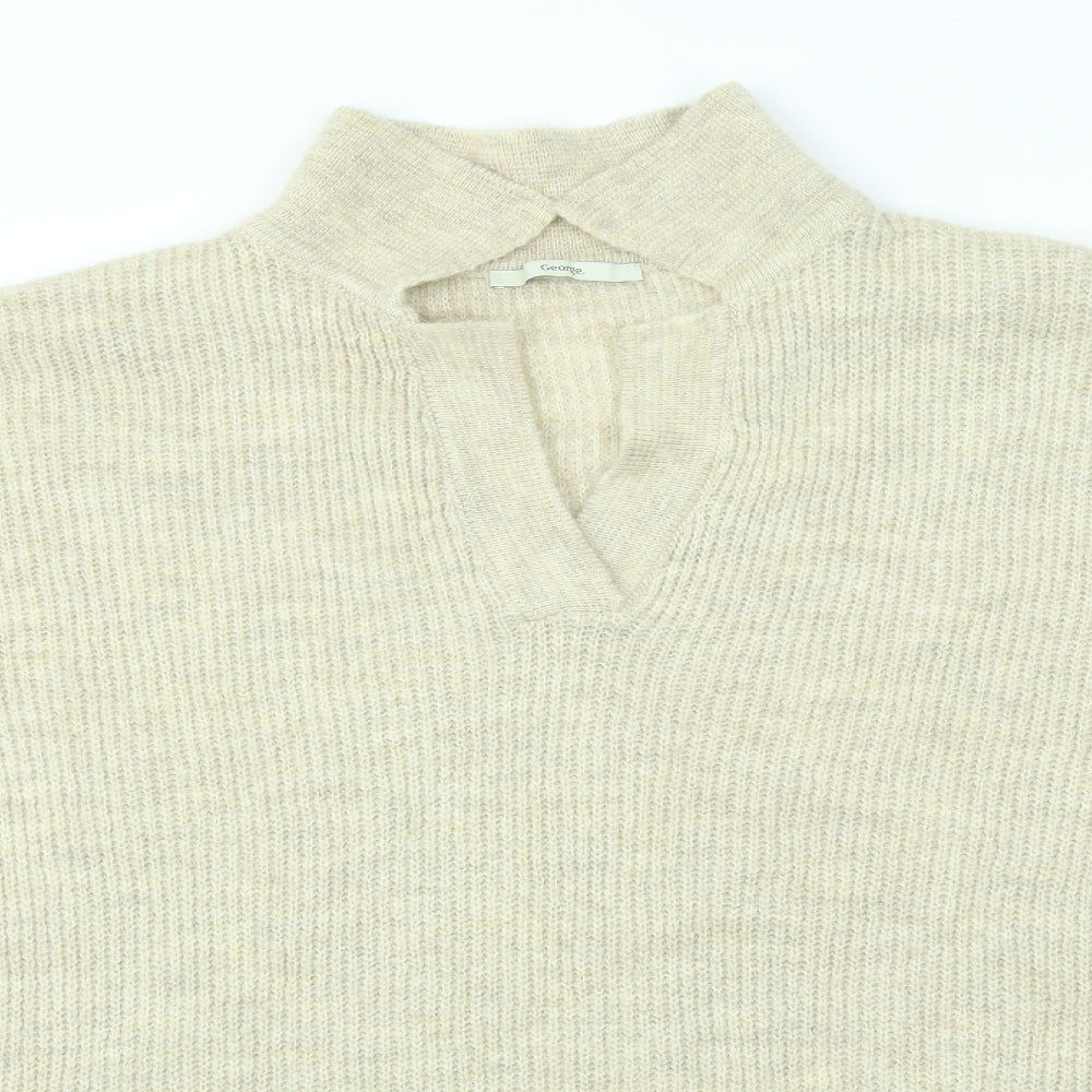 George Womens Beige   Pullover Jumper Size L