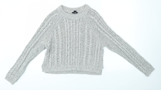 Womens UK Size S H&M Grey Pullover Jumper