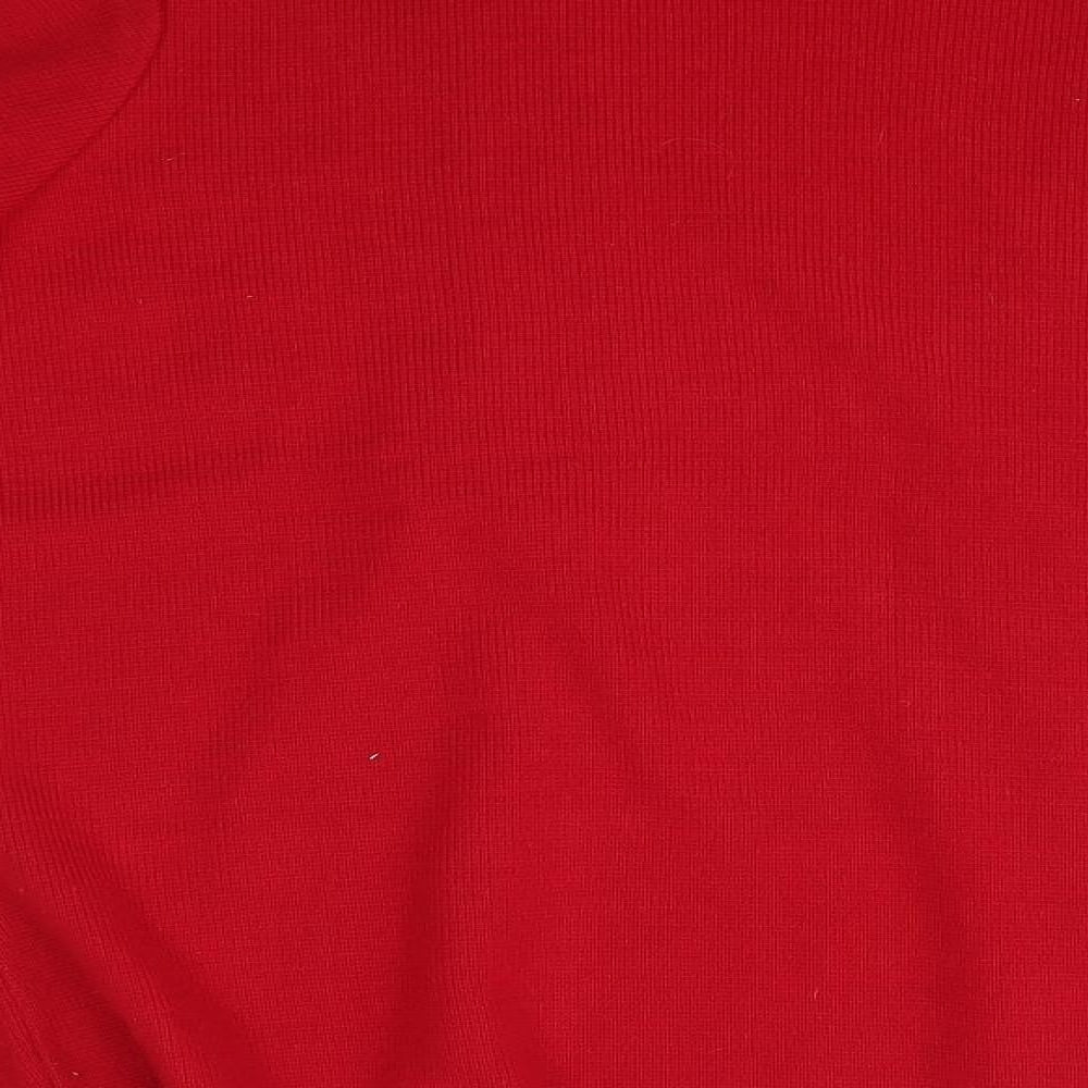 Womens UK Size M BM Red Cardigan Jumper