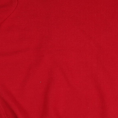 Womens UK Size M BM Red Cardigan Jumper
