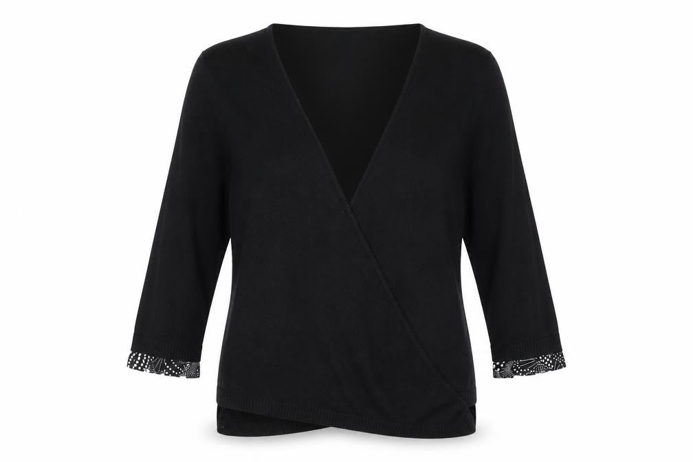 Womens UK Size 14 Per Una Black Cardigan Jumper