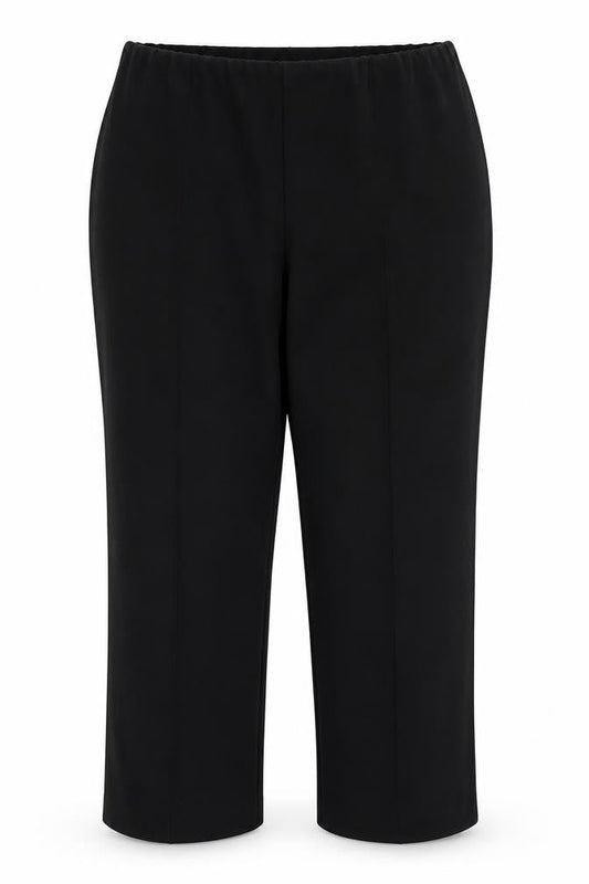Womens UK Size 16 ISLE Regular Fit Dress Pants Black Trousers