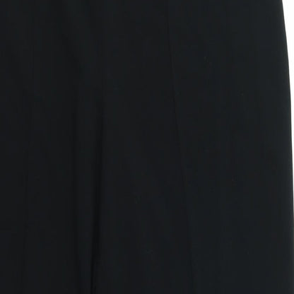 Womens UK Size 16 ISLE Regular Fit Dress Pants Black Trousers