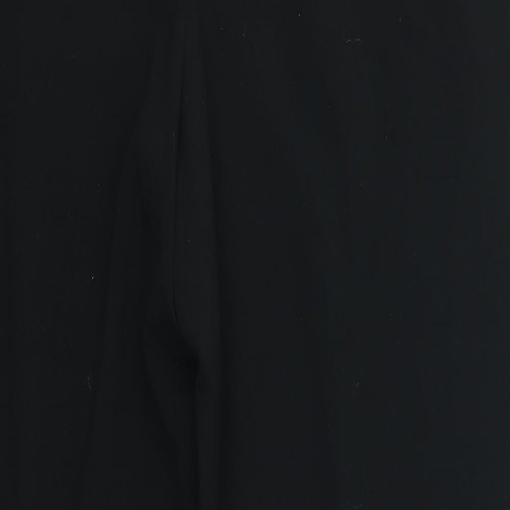 Womens UK Size 16 ISLE Regular Fit Dress Pants Black Trousers