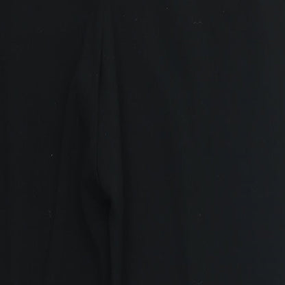Womens UK Size 16 ISLE Regular Fit Dress Pants Black Trousers